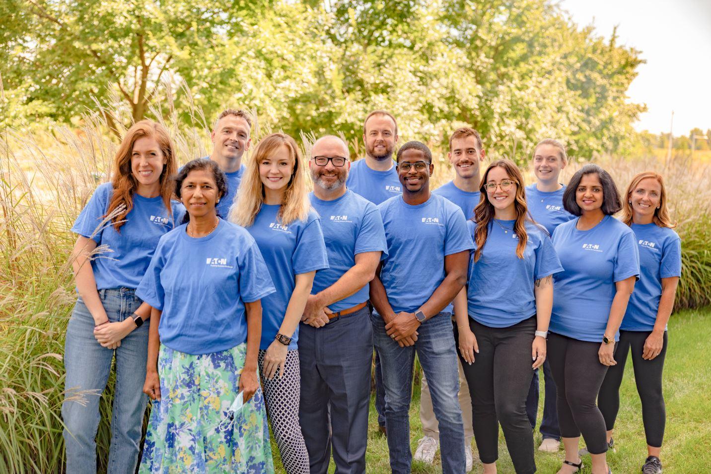 Eaton employee members of an ERG volunteer in their communities - creating intentional space for DEI